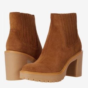 Dolce Vita Caster H20 Women’s Brown Suede Ankle Bootie. Chelsea. Size 8.5